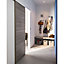 Porte coulissante Geom Triaconta gris clair H.204 x l.73 cm