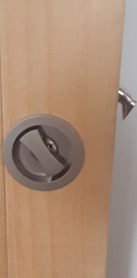 Porte Coulissante Gris Taupe Ral 7006 Vitrage Transparent H204 X L83 Cm, Galandage, Kit De Finition Gd Menuiseries