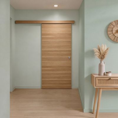 Porte coulissante Inara chêne H. 204 x l. 93 cm Fortia