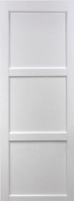 Porte Coulissante Korya Blanc 3 Panneaux H204 X L83 Cm, Galandage, Kit De Finition Gd Menuiseries