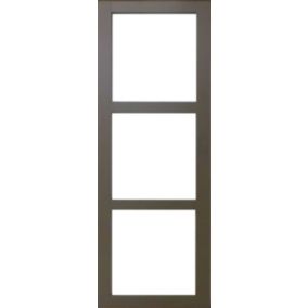 porte Coulissante Marron Ral7006 Vitrage Transparent H204 X L73 Gd Menuiseries