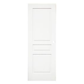 Porte coulissante postformée blanc H.204 x l.73 cm