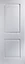 Porte coulissante prépeinte blanc 2 panneaux H.204 x l.83 cm
