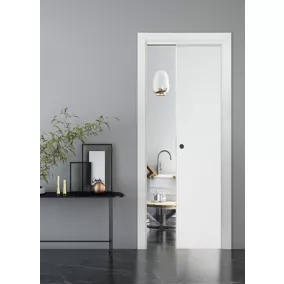 Porte coulissante Summa blanchi H.204 x l.93 cm