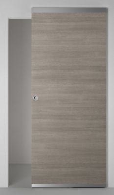 Porte coulissante Summa gris clair H.204 x l.83 cm