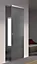 Porte coulissante Summa grise H.204 x l.73 cm