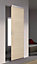 Porte coulissante Triaconta bois naturel H.204 x l.73 cm