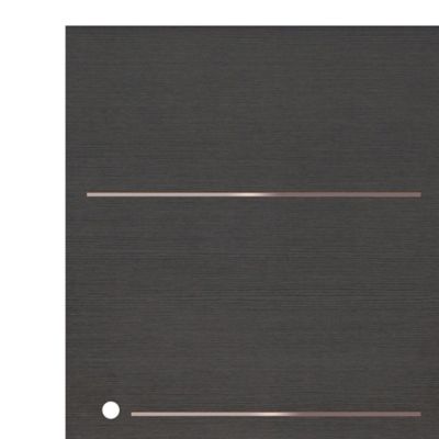 Porte coulissante Triaconta grise H.204 x l.83 cm