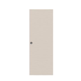 Porte coulissante Vague relief blanc H.204 x l.73 cm
