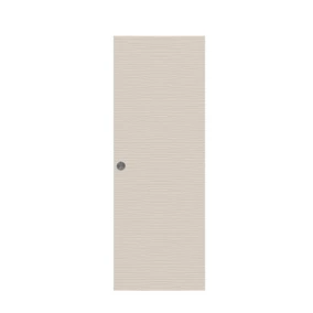 Porte coulissante Vague relief blanc H.204 x l.83 cm