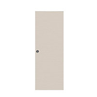 Porte coulissante Vague relief blanc H.204 x l.93 cm