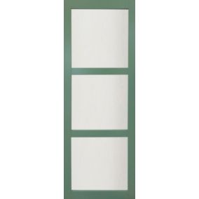 Porte Coulissante Vert Ral 6021 Vitrée H204 X L83 Gd Menuiseries