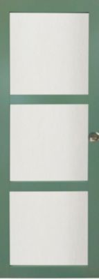 Porte Coulissante Vert Sauge Ral 6021 Vitrée H204 X L83 Cm, Coquilles Gd Menuiseries