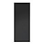 Porte coulissante vitrée noire H.204 x l.83 cm