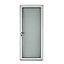 Porte d'entrée aluminium Adriana blanc 80 x h.215 cm poussant droit