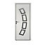 Porte d'entrée aluminium Andréa blanc 90 x h.215 cm poussant gauche