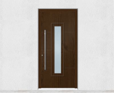 Porte d'entrée en aluminium TRADITIONAL DESIGN 5141-1120-9 Imitation ...