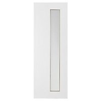 Porte d'entrée pvc Eiger blanc 90 x h.215 cm poussant gauche