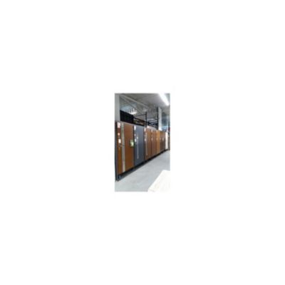 Porte d'entrée TANGO chêne doré acier inoxydable 80 ou 90 cm - Sans Poignée et serrure - Poussant: Gauche - Dimensions: 80 cm