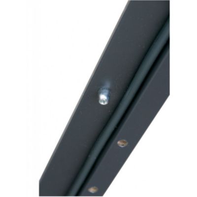 Porte d'entrée Venus 80 cm en acier inoxydable en 3 coloris - Couleur: Noyer - Avec Poignée et serrure - Poussant: Droit