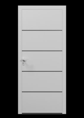 Porte d'entrée alu blanc Cecina H.215 x l.90 cm poussant droit
