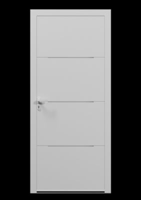 Porte d'entrée alu blanc Leme H.215 x l.90 cm poussant droit