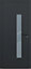 Porte d'entrée alu gris Harumi H.215 x l.90 cm poussant gauche