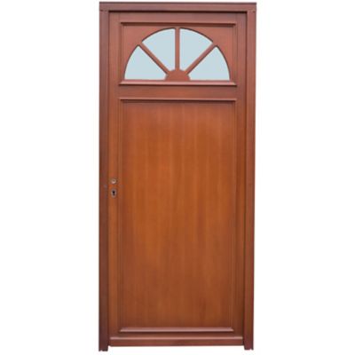Porte D'entrée Bois Sandra 215x90 Cm - Droite - Gris - Second Choix