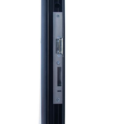 Porte d'entrée FORTIA acier blanc RAL 9003 Jesolo 96 x h.218 cm poussant droit