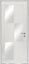 Porte d'entrée FORTIA acier blanc RAL 9003 Jesolo 96 x h.218 cm poussant gauche