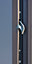 Porte d'entrée FORTIA acier blanc RAL 9003 Jesolo 96 x h.218 cm poussant gauche