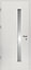 Porte d'entrée FORTIA acier blanc RAL 9003 Pasni 96 x h.218 cm poussant droit