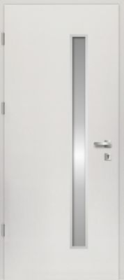Porte d'entrée FORTIA acier blanc RAL 9003 Pasni 96 x h.218 cm poussant droit