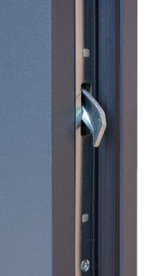 Porte d'entrée FORTIA acier blanc RAL 9003 Pasni 96 x h.218 cm poussant gauche