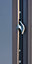 Porte d'entrée FORTIA acier blanc RAL 9003 Valtos 96 x h.218 cm poussant gauche