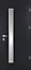 Porte d'entrée FORTIA acier gris RAL 7016 Pasni 96 x h.218 cm poussant gauche