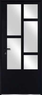 Porte d'entrée FORTIA acier Kribi 96 x h.218 cm poussant droit