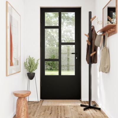 Porte d'entrée FORTIA acier Kribi 96 x h.218 cm poussant droit
