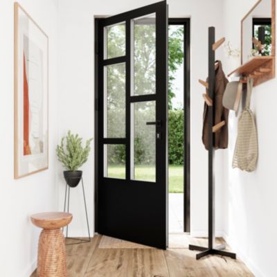 Porte d'entrée FORTIA acier Kribi 96 x h.218 cm poussant droit