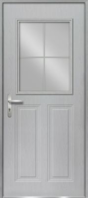 Porte d'entrée FORTIA acier Scilla 96 x h.218 cm poussant droit