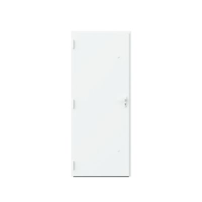Porte d'entrée FORTIA aluminium blanc RAL 9003 Kapas 96 x h.218 cm poussant droit