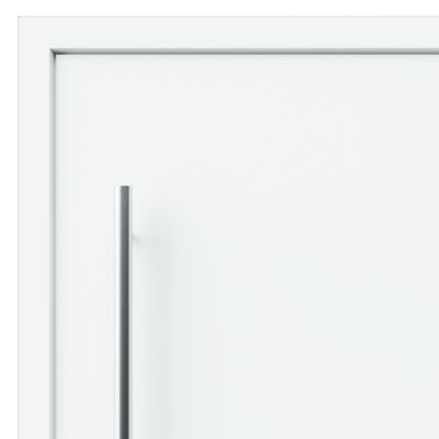 Porte d'entrée FORTIA aluminium blanc RAL 9003 Kapas 96 x h.218 cm poussant droit