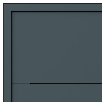 Porte d'entrée FORTIA aluminium Leme gris RAL 7021 96 x h.218 cm poussant droit
