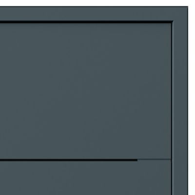 Porte d'entrée FORTIA aluminium Leme gris RAL 7021 96 x h.218 cm poussant gauche