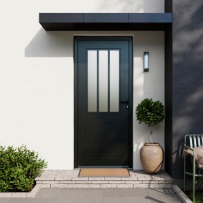 Porte d'entrée FORTIA aluminium Sestri 96 x h.218 cm poussant gauche