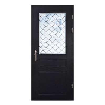 Porte d'entrée FORTIA bois Bolata 98 x h.218 cm poussant gauche