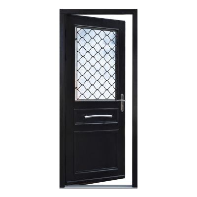 Porte d'entrée FORTIA bois Bolata 98 x h.218 cm poussant gauche