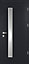 Porte d'entrée FORTIA métal gris Pasni 96 x h.218 cm poussant gauche