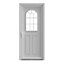 Porte d'entrée FORTIA pvc blanc RAL 9003 Ameglia 97 x h.219 cm poussant droit