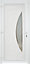 Porte d'entrée FORTIA pvc blanc RAL 9003 Hermoso 98 x h.218 cm poussant droit